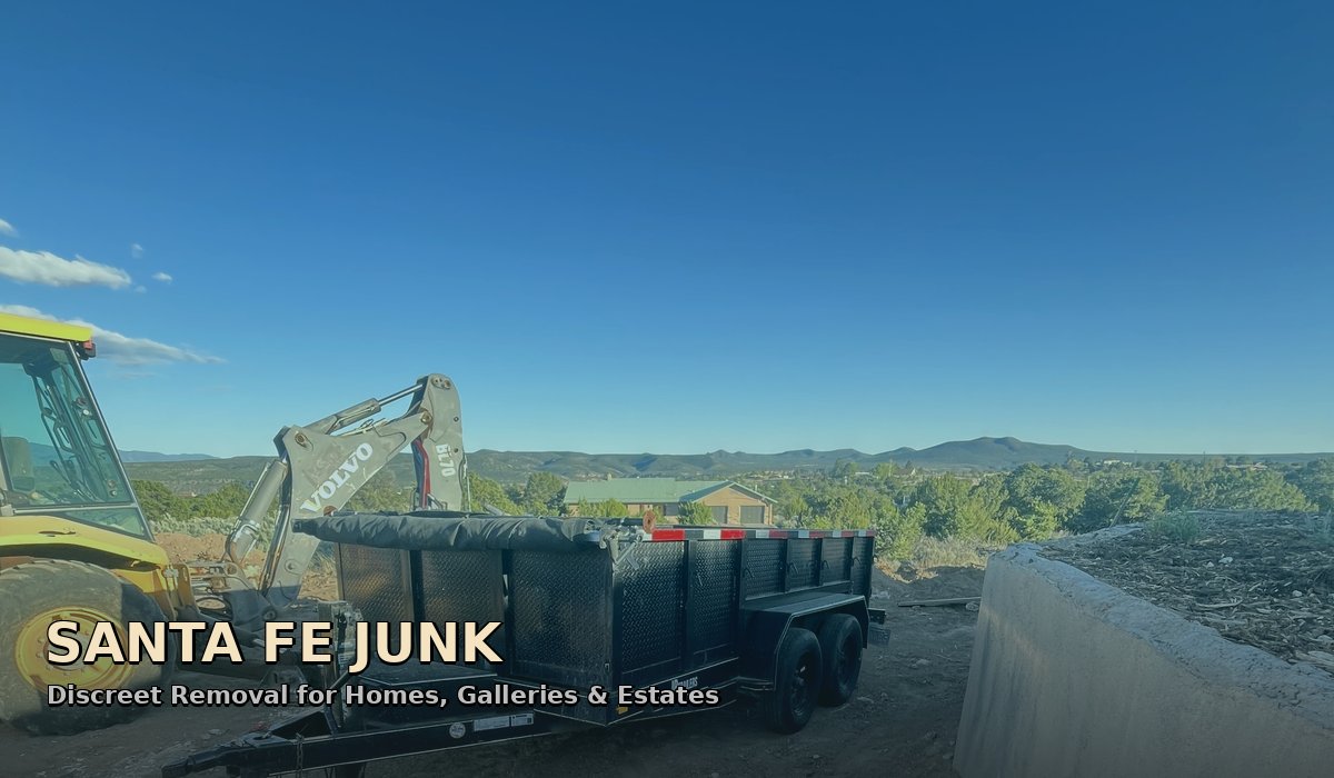Professional junk removal Santa Fe NM — dump trailer service for estate cleanouts, furniture removal, and luxury home cleanout